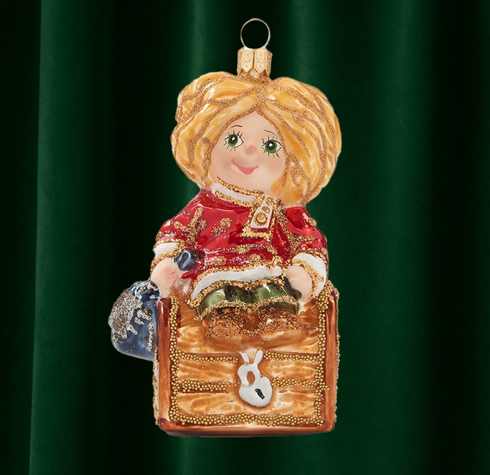 

Игрушка для ёлки «Иванушка с подарком», коллекция «Традиции», IRENA, стекло, Литва