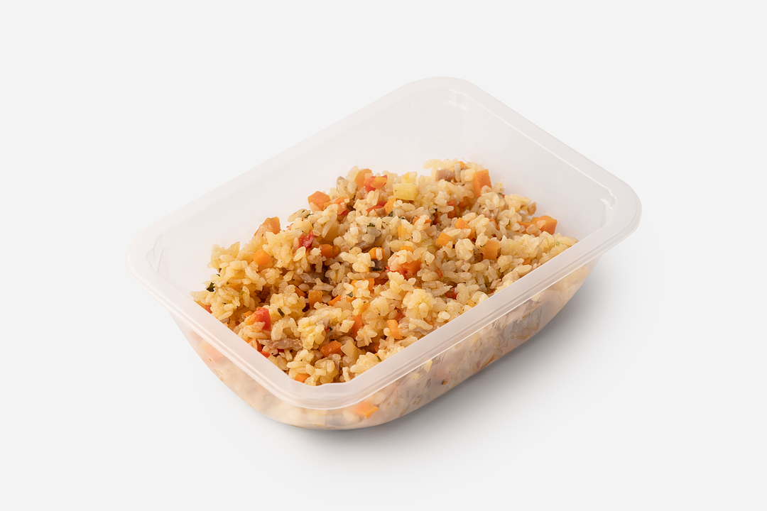 

Рис азиатский ВкусВилл с уткой, овощами и ананасом 250 г