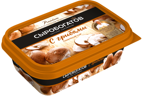 

Сыр плавленый Сыробогатов с грибами 50% 200 г