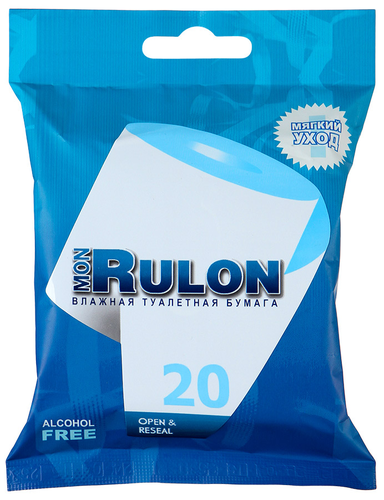 

Влажная туалетная бумага Mon Rulon 20 шт.