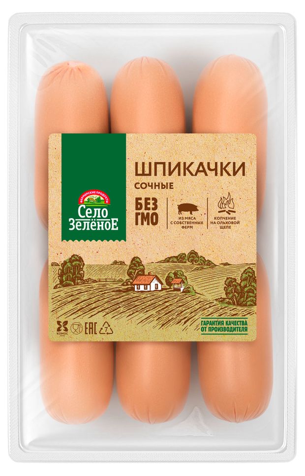 

Шпикачки Село Зеленое Сочные 400 г