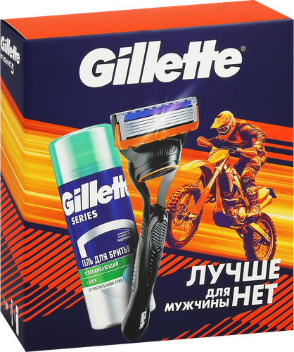 

Набор подарочный Gillette Бритва Fusion c 1 сменной кассетой+TGS Гель для бритья Алоэ 75 мл