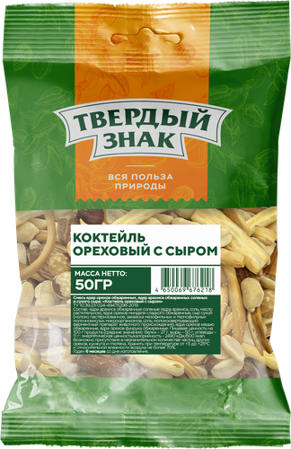 

Коктейль ореховый Твердый знак с сыром 50 г