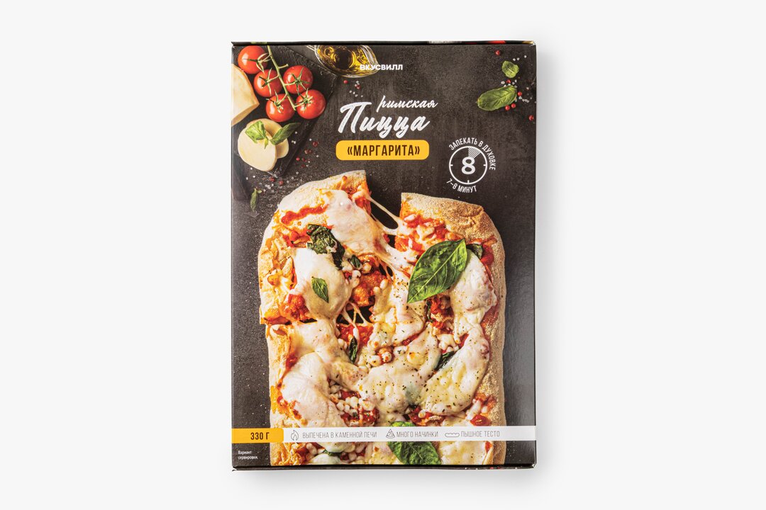 

Пицца римская ВкусВилл Маргарита замороженная 380 г