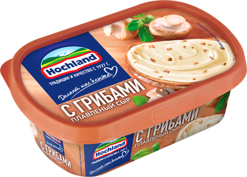 

Сыр плавленый Hochland с грибами 55% БЗМЖ 200 г