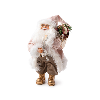 

Статуэтка MaxiToys Дед Мороз в розовой кофте с подарками 30 см