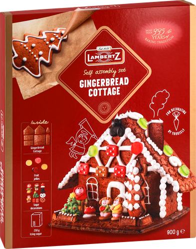 

Набор Lambertz Gingerbread Cottage Пряничный домик 900 г дизайн упаковки в ассортименте