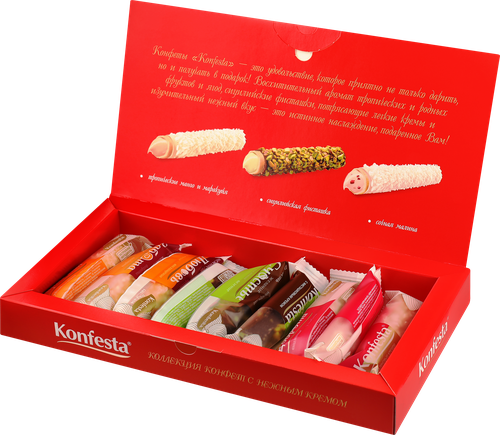 

Конфеты Konfesta Ассорти глазированные с начинками 150 г