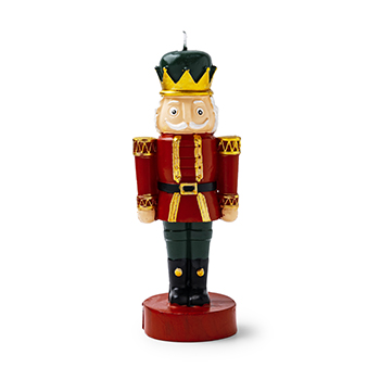 

Свеча фигурная Щелкунчик красный парафин 19.2 см