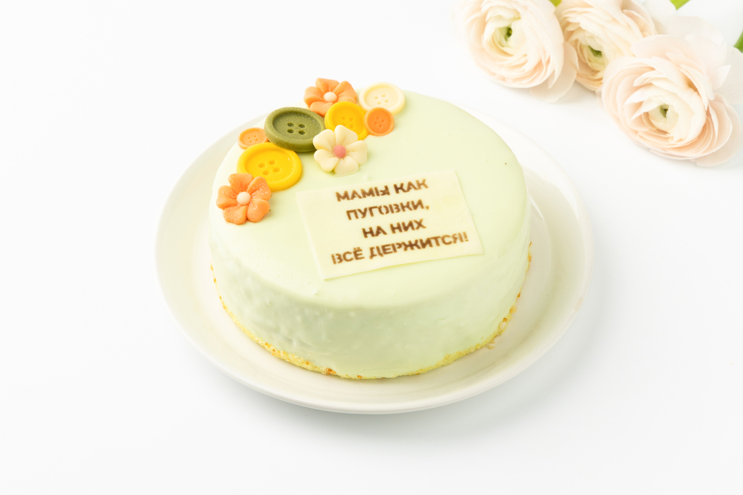 

Торт муссовый ВкусВилл Мамы как пуговки ваниль лесная ягода 505 г