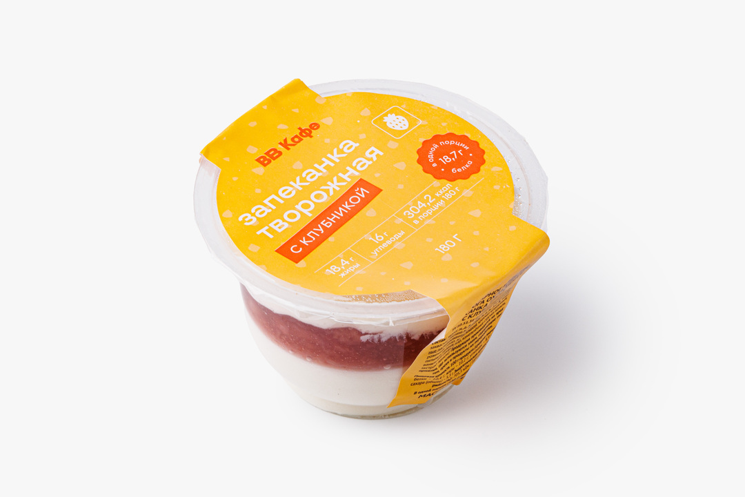 

Запеканка творожная ВкусВилл с клубникой 180 г