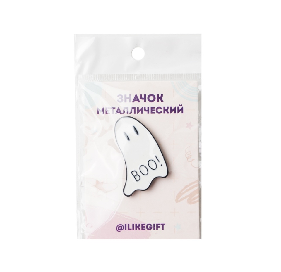 

Значок iLikeGift Pinpinpin Boo Белый