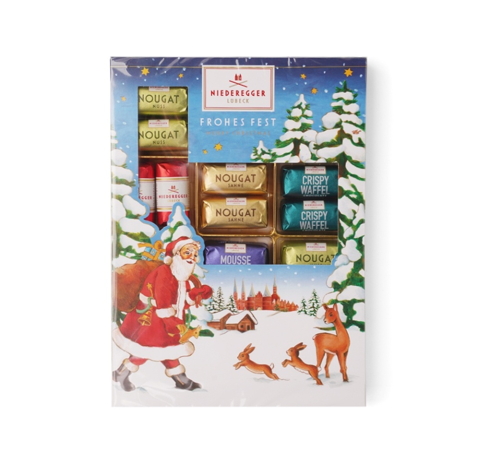 

Набор конфет из марципана Niederegger Коллекция для ценителей ассорти 300 г, дизайн упаковки в ассортименте