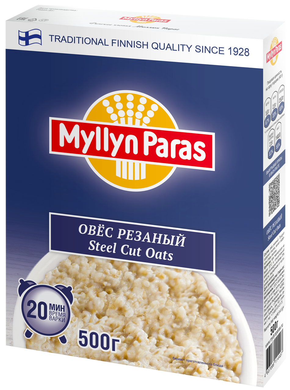 

Овёс Myllyn Paras Steel Cut Oats резаный 500 г