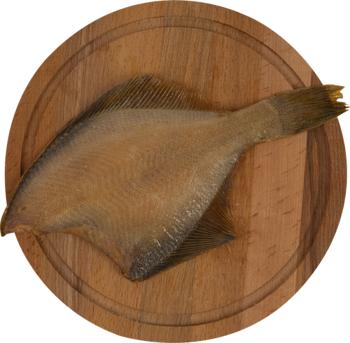 

Камбала горячего копчения вес