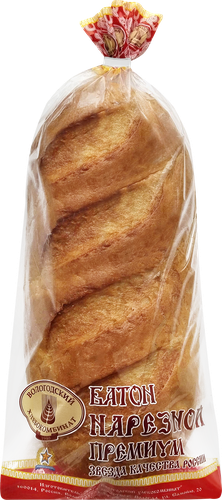 

Батон нарезной Вологодский хлебокомбинат целый 500 г