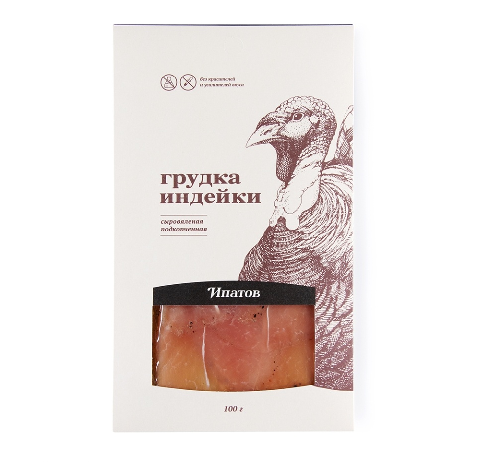 

Грудка индейки Ипатов сыровяленая, подкопченная 100 г