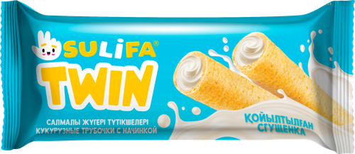 

Трубочки Sulifa Твин кукурузные молоко крем 18 г
