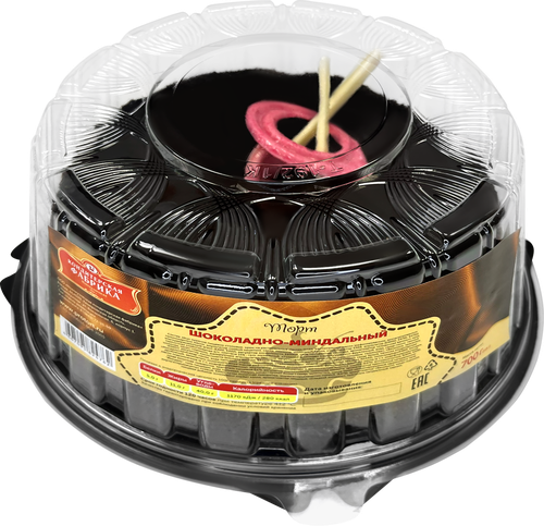 

Торт Новокузнецкая кондитерская фабрика Шоколадно-миндальный 700 г