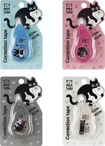 

Корректирующая лента Meshu Meowsy блистер, европодвес 5 мм x 3 м 1 шт. в ассортименте