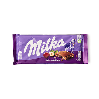 

Шоколад молочный Milka Raisin & Nuts 90 г
