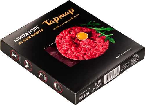 

Тартар Мираторг Black Angus охлажденный 220 г