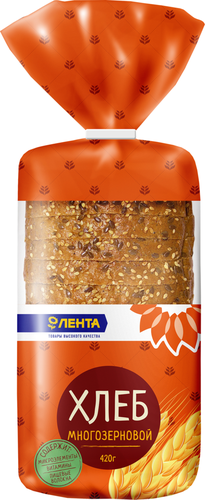 

Хлеб ЛЕНТА Многозерновой, в нарезке, 420г