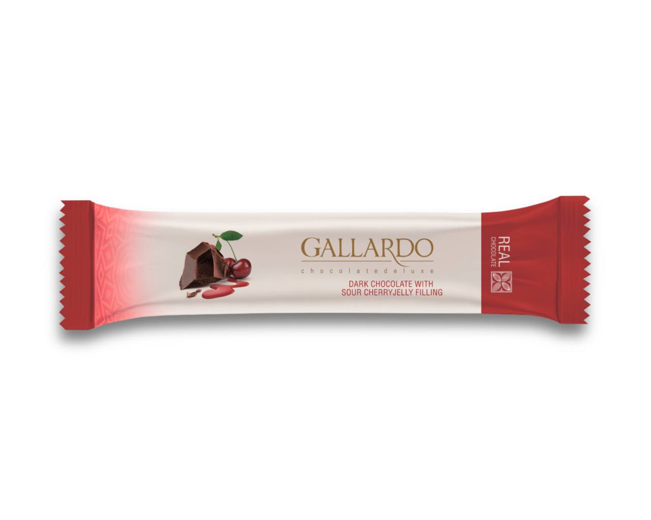 

Шоколад Gallardo горький с вишневой начинкой 25 г