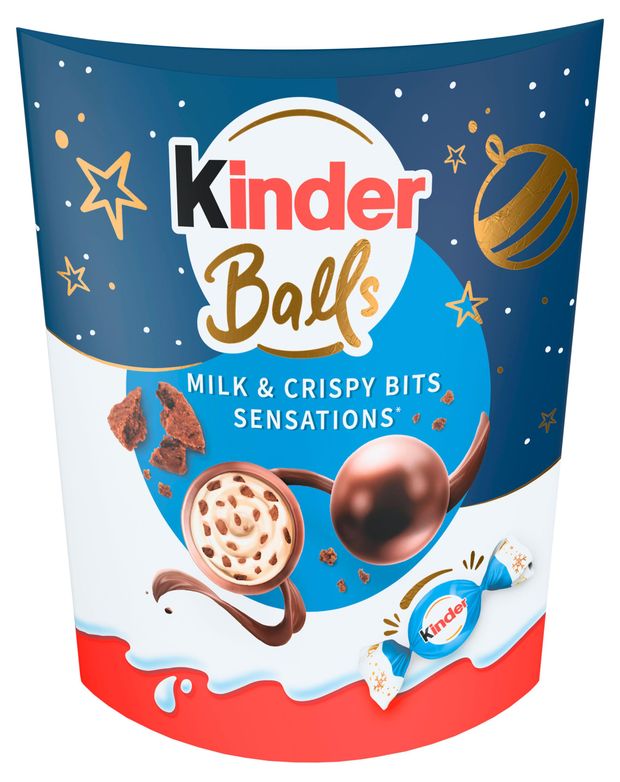 

Конфеты Kinder Kugeln Milk & Crisp Sensations с печеньем и молочной начинкой 90 г