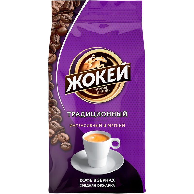 

Кофе зерновой Жокей Традиционный жареный 800 г