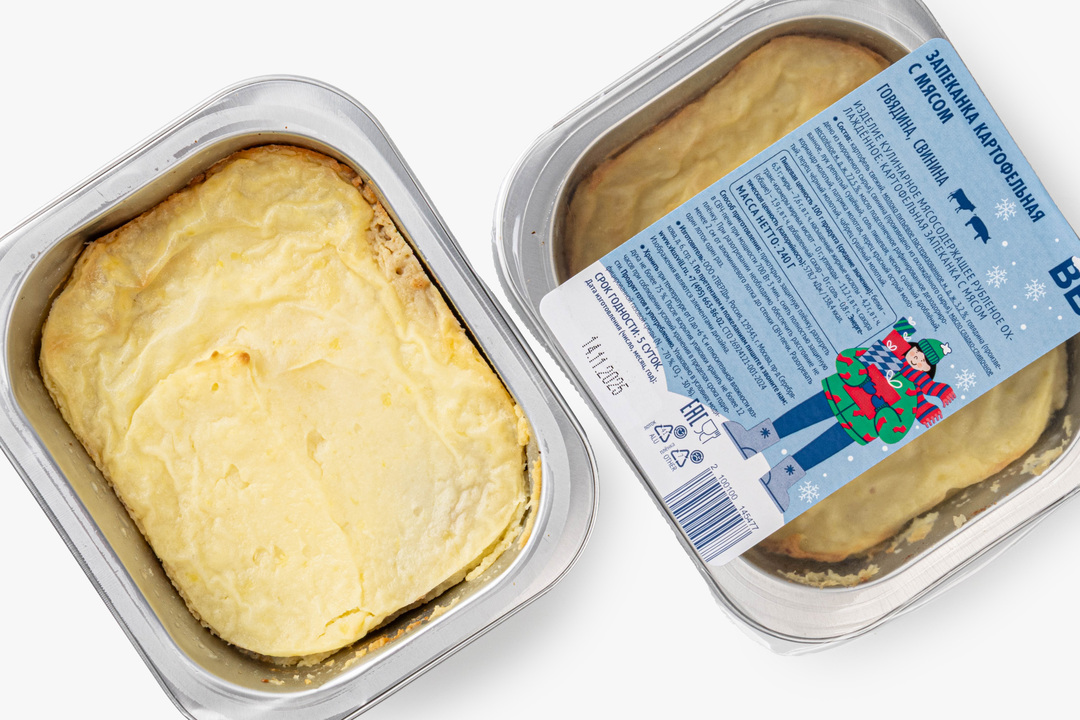 

Запеканка Вкусвилл картофельная с мясом 240 г