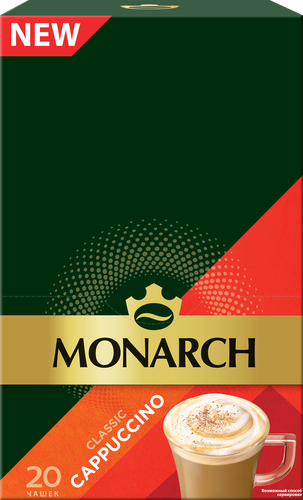 

Кофе Monarch капучино растворимый 15 г x 20 шт