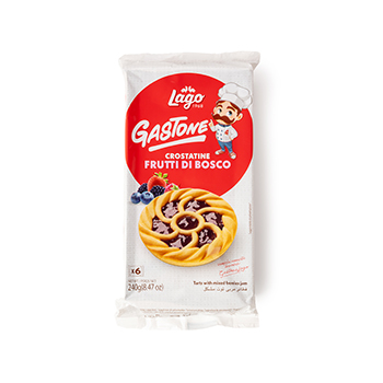 

Печенье-тарталетки Lago Gastone с джемом из лесных ягод 240 г
