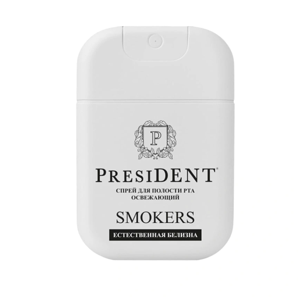 Спрей для полости рта President Smokers освежающий свежая мята 15 мл