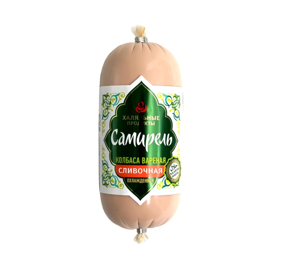 

Колбаса вареная Самирель Сливочная Халяль 450 г
