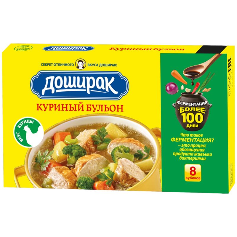 

Бульон Доширак Куриный кубики 80 г