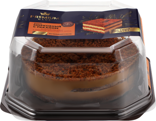 

Торт Premium Club Морковный с пеканом 500 г