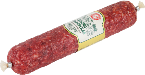 

Колбаса сырокопченая Крестьянское хозяйство Волкова А.П. Салями Сухаревская вес