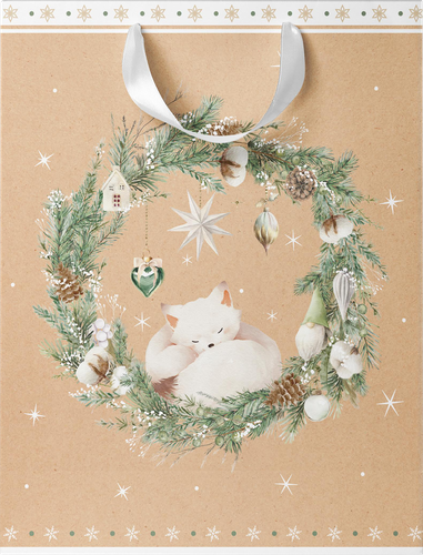 

Пакет подарочный City Home Trade Christmas Kraft 32 х 26.5 х 12.5 см 1 шт. дизайн в ассортименте