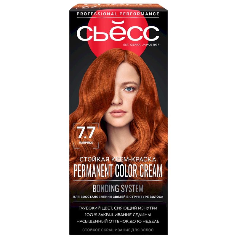 

Крем-краска Сьёсс для волос Color 7-7 Паприка 115 мл