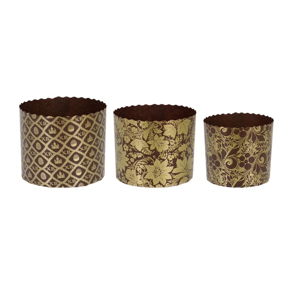 

Набор бумажных форм «Пасхальный» для выпечки куличей, дизайн в ассортименте, Marmiton, 3 шт., Россия