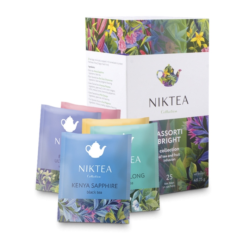 

Чай черный Niktea Assorti Bright Ассорти 25 пакетиков 48.75 г