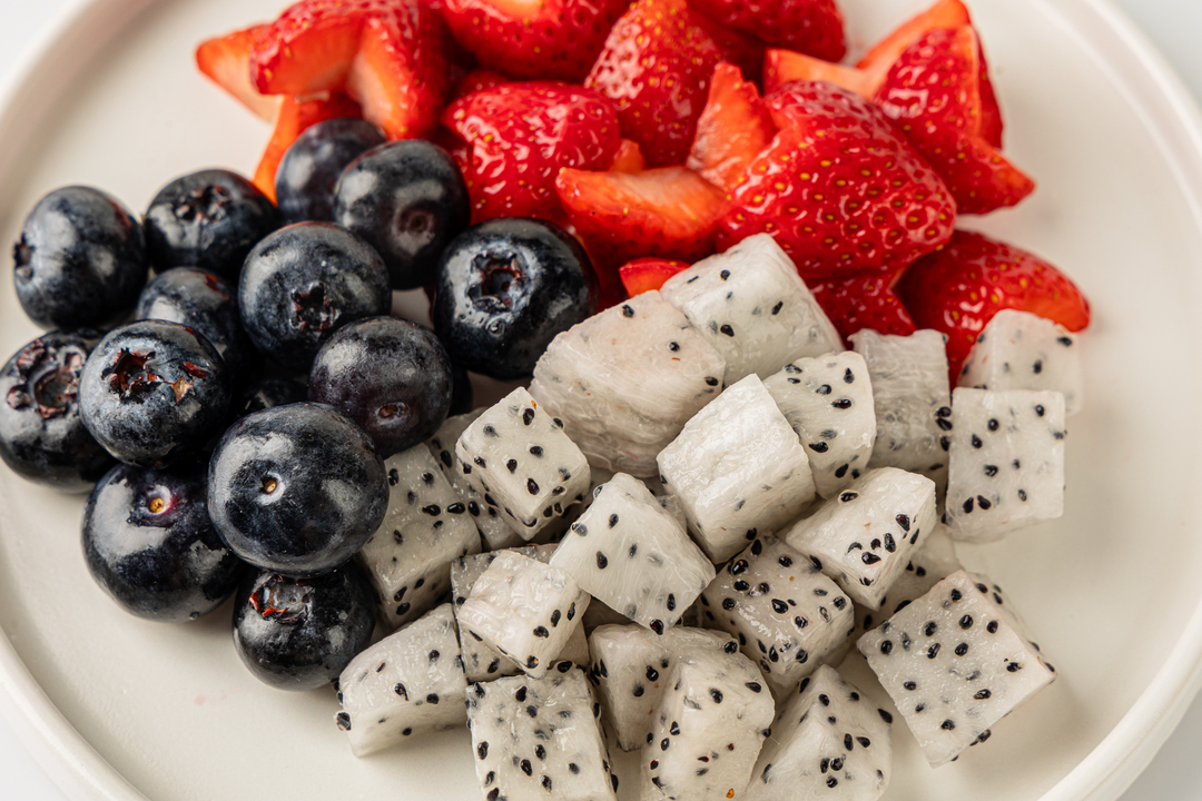 

Фруктовый микс Фруткорт Голубика, питахайя, клубника 220 г