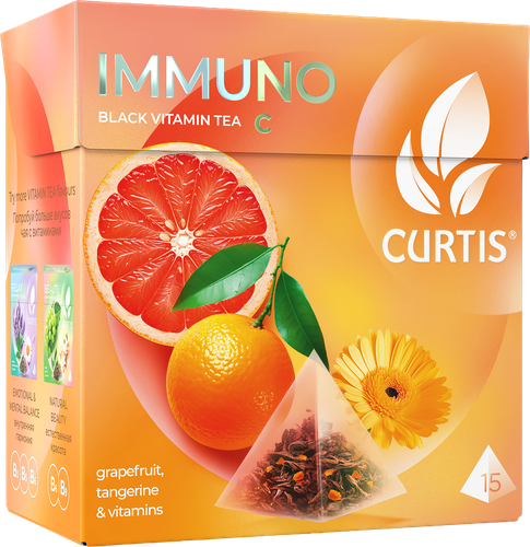 

Чай черный Curtis Immuno ароматизированный 15 пакетиков х 1.7 г