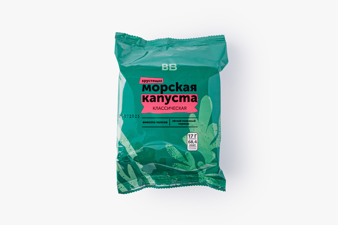 

Морская капуста хрустящая классическая, 17 г