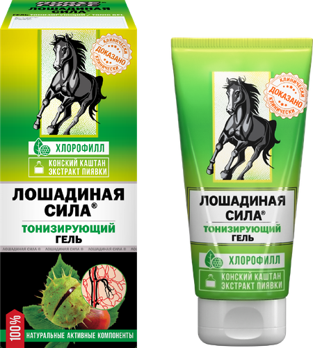 

Гель Лошадиная сила Тонизирующий с конским каштаном и экстрактом пиявки 125 мл