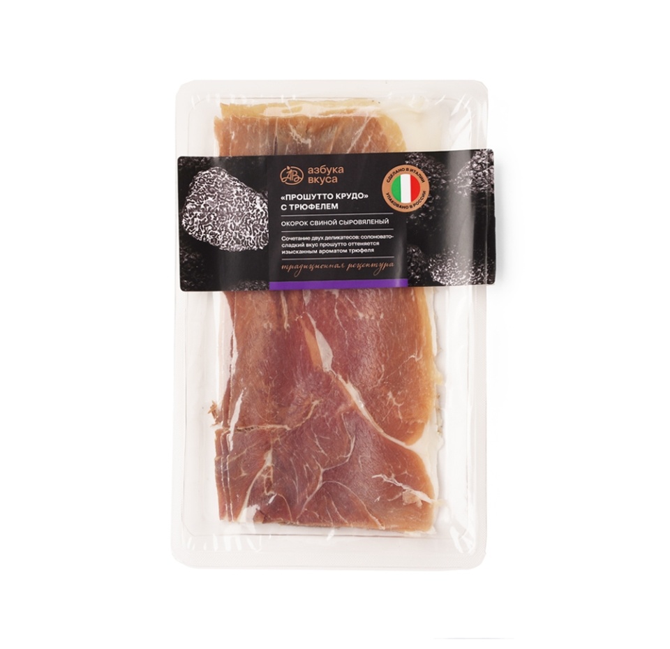 

Окорок сыровяленный Азбука вкуса Прошутто крудо с трюфелем нарезка 70 г
