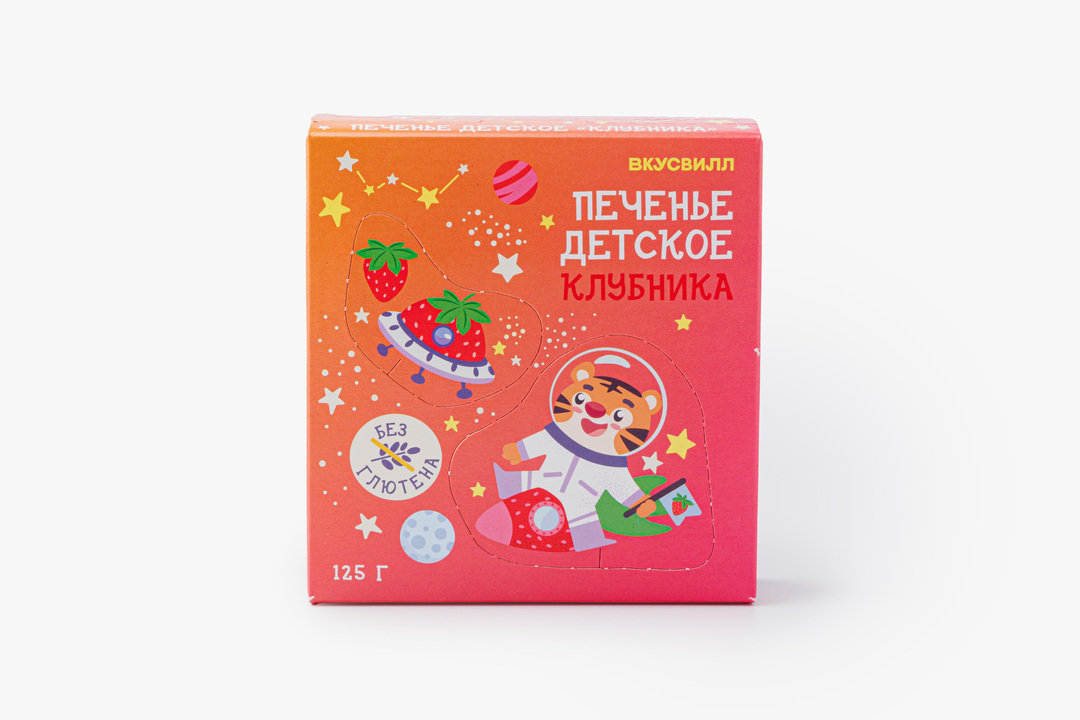 

Печенье ВкусВилл детское без глютена Клубника 125 г