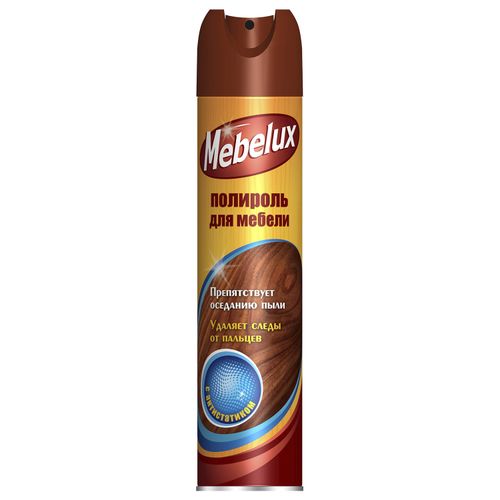 

Полироль для мебели Mebelux с антистатиком 300 мл