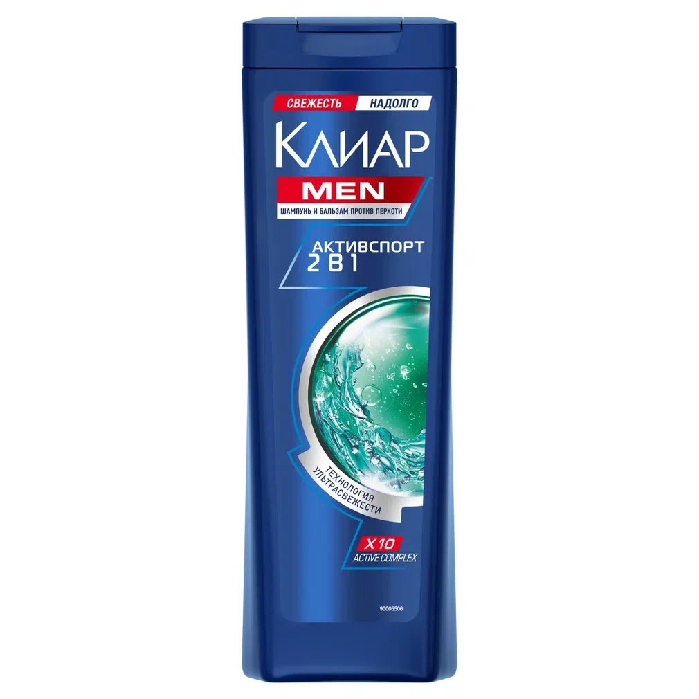 

Шампунь Клиар Men Активспорт 2 в 1 против перхоти 400 мл